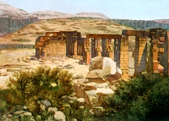 Le Ramesseum, Thèbes, Égypte, XXe siècle
