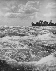 Les rapides au-dessus de la chute américaine, 19e siècle