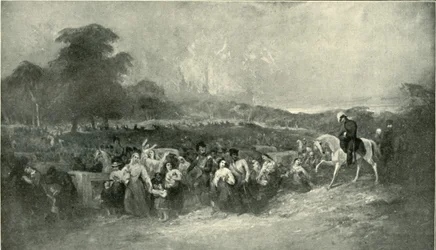 Le secours de Lucknow - Conduire les souffrants au camp britannique, 1901