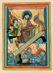 La Résurrection, vers 1240
