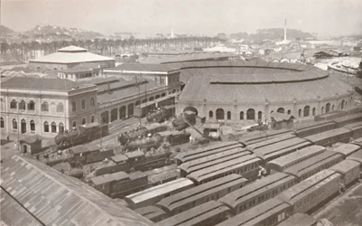 Le terminus de Rio de Janeiro du chemin de fer central du Brésil, 1914