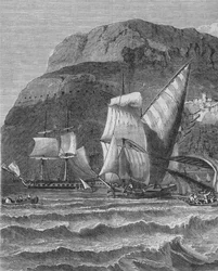 Le Rocher de Gibraltar, vers 1880