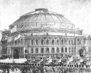 Le Royal Albert Hall, 1871: Inauguré par la reine Victoria, 29 mars 1901