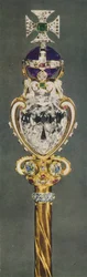 Le sceptre royal avec la croix, 1937