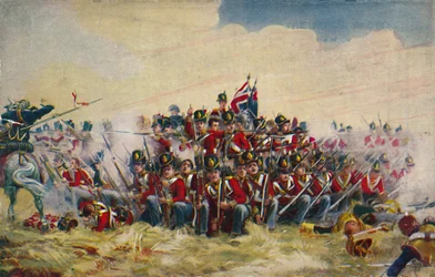 Les Royal Scots. La place à Quatre Bras, 1815