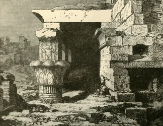 Les ruines de Denderah, 1890