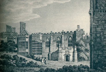 Les Ruines de Cowdray House, près de Midhurst, Sussex
