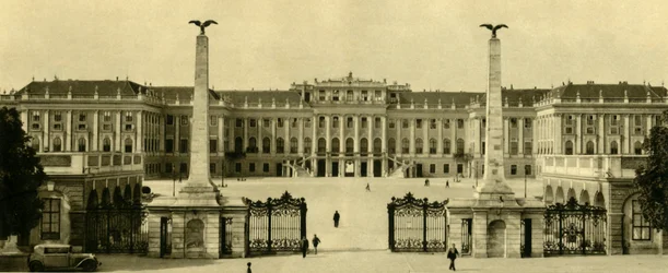Le Palais de Schönbrunn, Vienne, Autriche, vers 1935