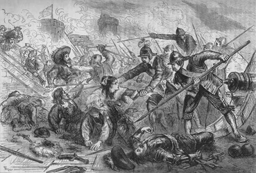 Le Siège de Basing House, vers 1880