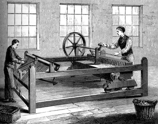 Le Slubbing-Billy, vers 1880