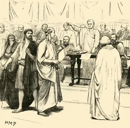 Les sophistes expulsés de Rome, 1890