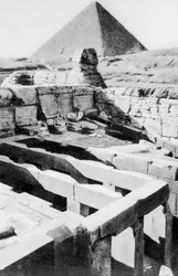 Le temple du Sphinx, Le Caire, Égypte, vers les années 1920