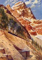 Les tunnels en spirale sur le chemin de fer Canadien Pacifique, c1948