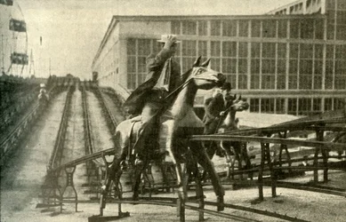La course de steeple, 1910