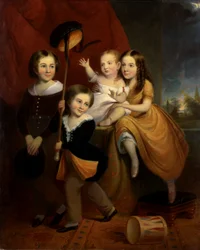 Les enfants Stephens, vers 1845