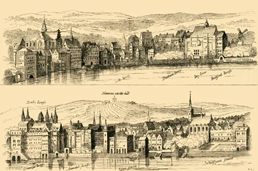 Le Strand depuis la Tamise, seizième siècle, 1881