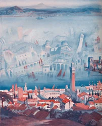La Curieuse Fata Morgana Vue en Sicile, 1935