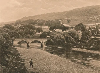 Le Taff à Treforest, près de Pontypridd, 1902