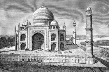 Le Taj Mahal, Agra, Inde, 1895
