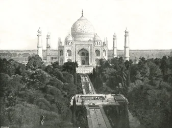 Le Taj Mahal, Agra, Inde, 1895