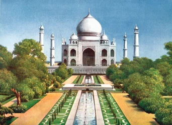 Le Taj Mahal, Agra, Inde, début du 20ème siècle