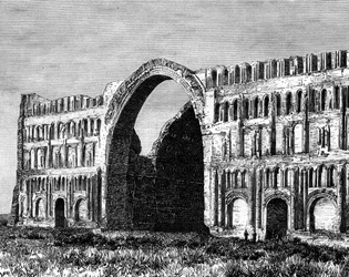Le Taq-i Kisra, Ctésiphon, Irak, 19ème siècle