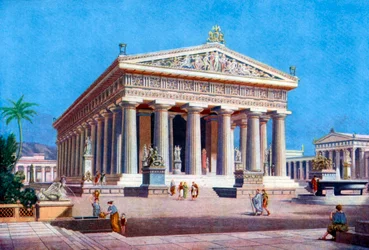Le temple de Poséidon, Paestum Pesto, Italie, 1933-1934