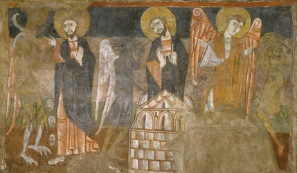 La Tentation du Christ par le Diable, première moitié du 12ème siècle, possiblement 1129-34