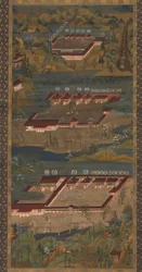 Les trois sanctuaires sacrés de Kumano : Kumano Mandala, vers 1300