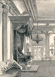 La Salle du Trône Château de Dublin, 1896