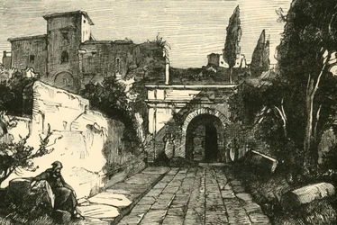 Le Tombeau des Scipions à Rome, 1890