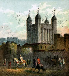 La Tour de Londres, vers 1850