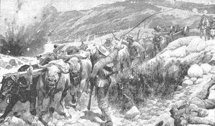 La guerre du Transvaal, 1899-1901 : Les marins sauvant un canon, 1901