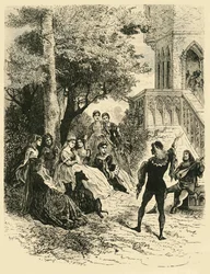 Le Trouvère Adenes à la cour de la reine Marie de Brabant, 1274-1285, 1890
