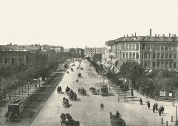 La Vesterbrogade, Copenhague, Danemark, 1895