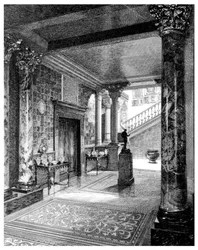 Le vestibule, vers 1880-1882