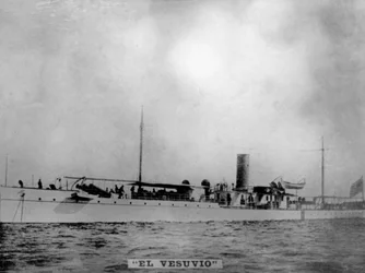 Le cuirassé Vesubio, 1898, années 1920