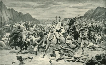 La victoire de Kandahar, poursuite de la cavalerie jusqu