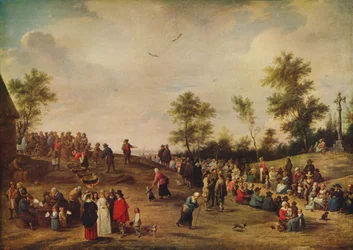La fête du village, après 1846, vers 1915