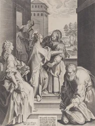 La Visitation, la Vierge et Sainte Élisabeth s