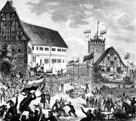 Le festival de la Wartburg, Allemagne, 12 juin 1848