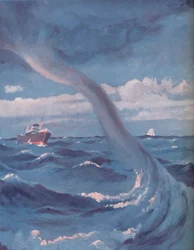La trombe qui relie le nuage et la mer, 1935