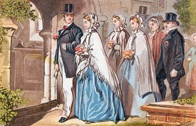 Le jour du mariage, vers 1885