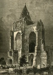 La façade ouest, abbaye de Crowland, 1898