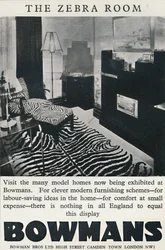 La salle zèbre - Bowmans, 1933