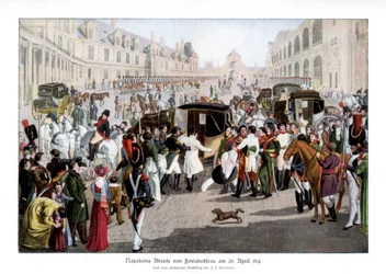 Les adieux à Fontainebleau, France, 20 avril 1814, 1900