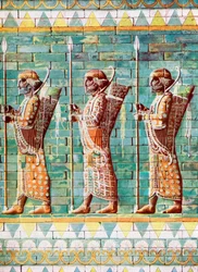 Les archers du roi Darius, Suse, Iran, 1933-1934