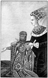 La coiffe papillon, 15e siècle, 1910