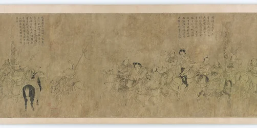 La captivité de Cai Wenji, dynastie Ming, 14e-15e siècle