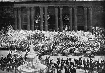 La cérémonie de remerciement à la cathédrale Saint-Paul, Londres, 22 juin 1897
